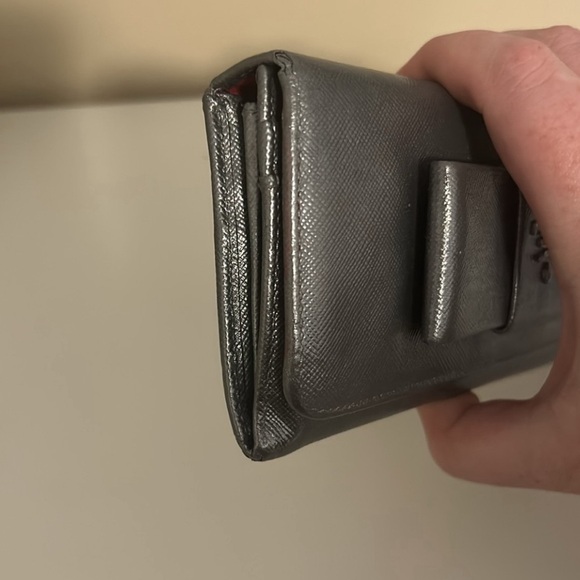 Prada Milano Long Bow Metallic Wallet 8x4 - Picture 4 of 16